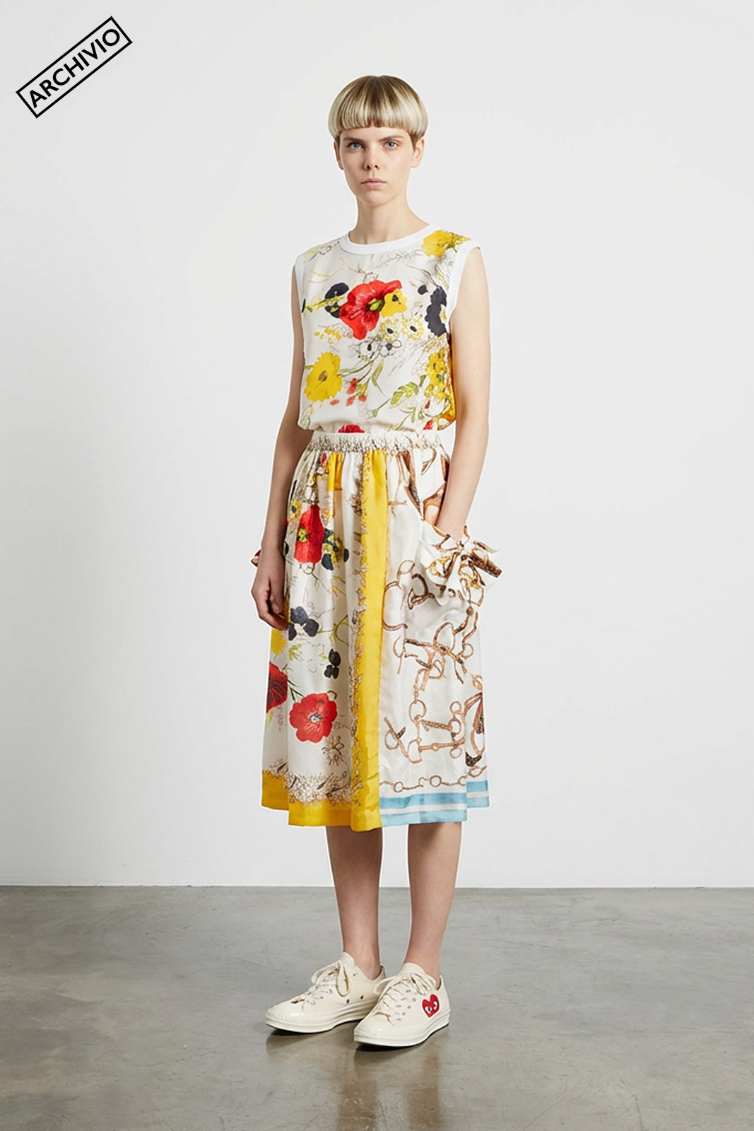 Comme des Garçons Girl T-Shirt + Gonna Archivio